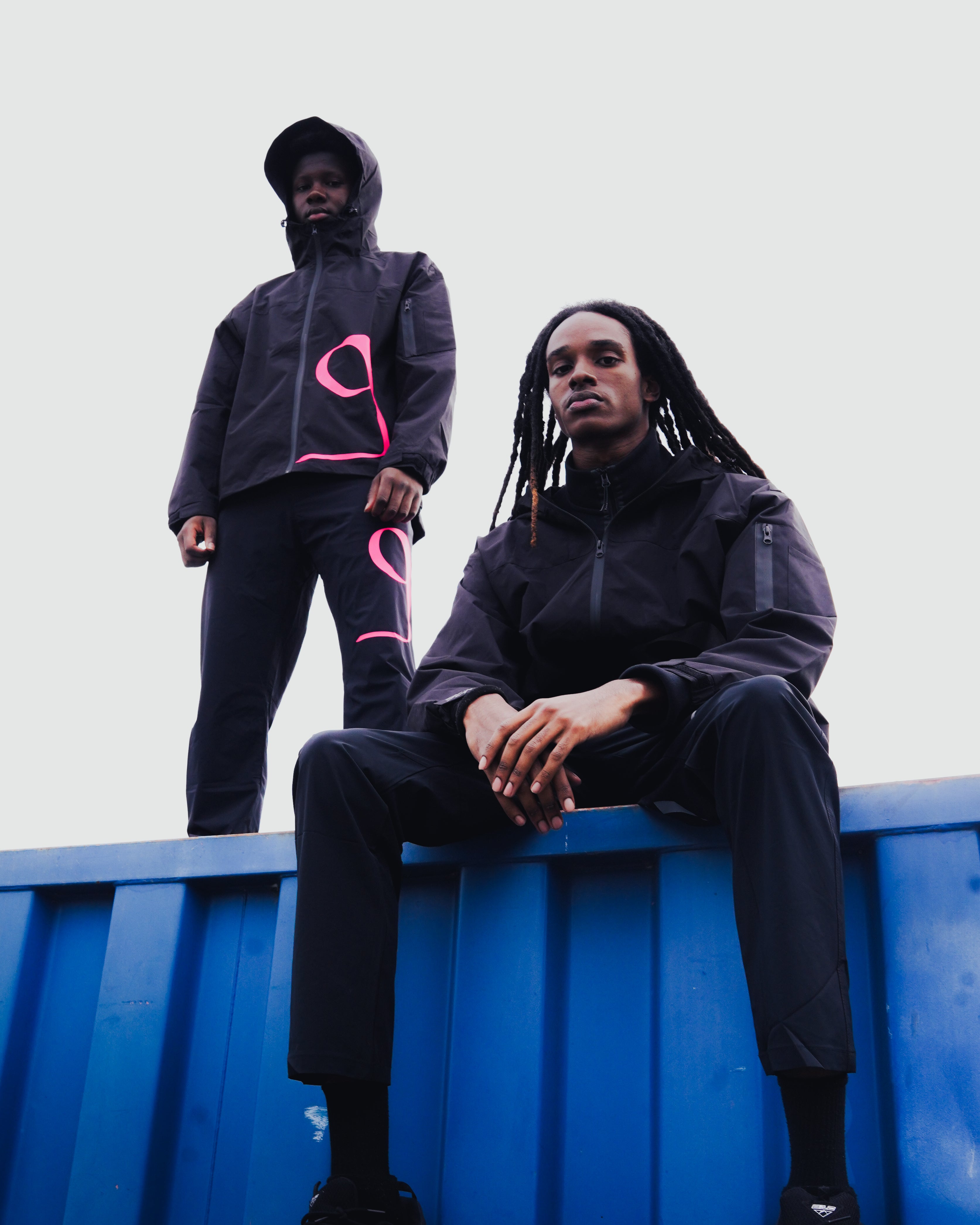 Pantalon 9&0 Noir/Rose