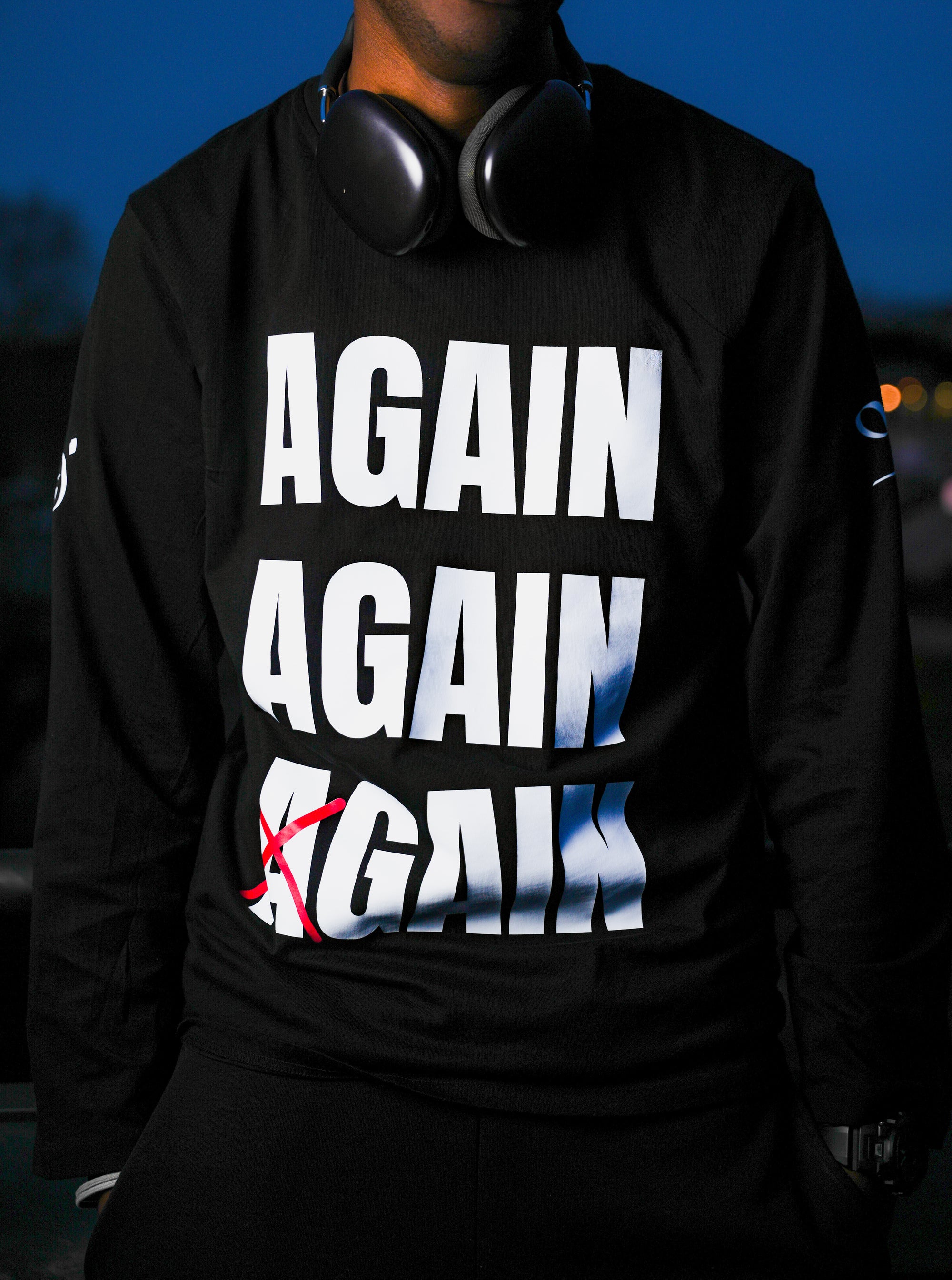 LONGSLEEVE AGAIN BLANC